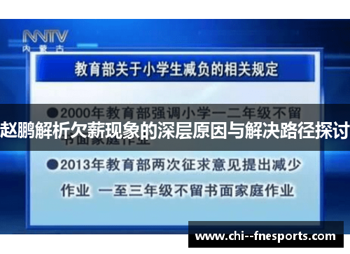 赵鹏解析欠薪现象的深层原因与解决路径探讨